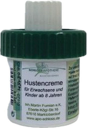 Tube Hustencreme der Schloss-Apotheke